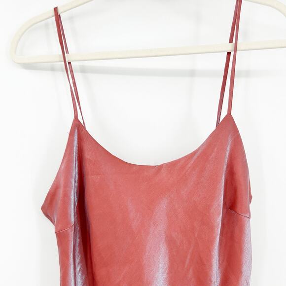 Forever 21 Womens Y2K Coquette Going Out Sateen Satin Mini Slip Dress Size L - Picture 2 of 8